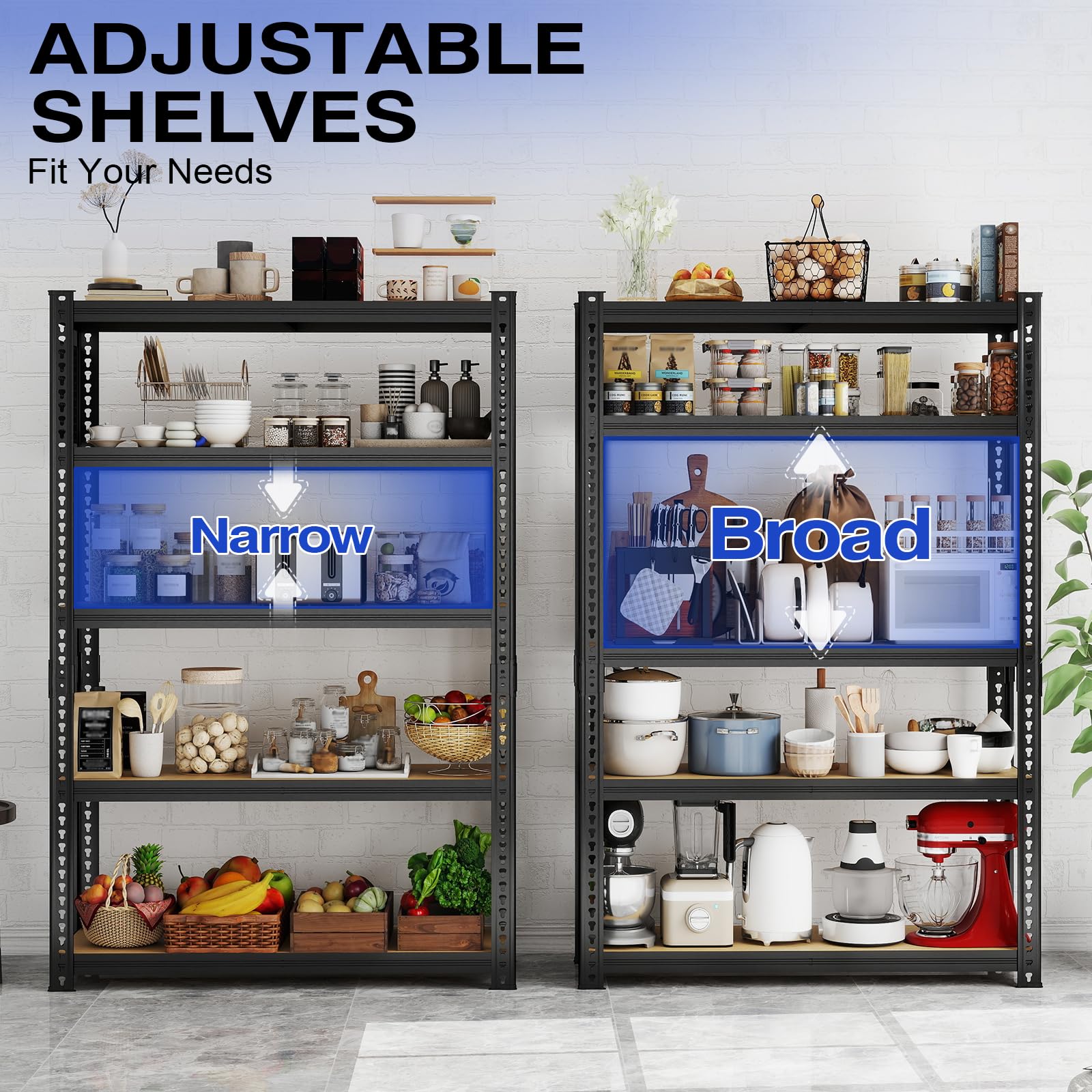 Amazon.com: ZEUKMXOO 40''W Garage Storage Shelves, Storage Racks
